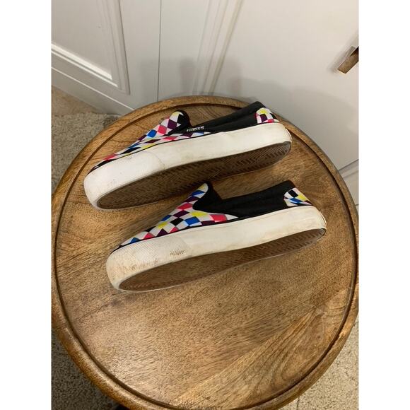 Mudd Women's Multicolor Checkered Slip-On Sneakers Size 8 Casual - Picture 7 of 7